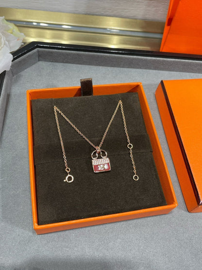 [Camiery]H CIRCE MOISSANITE PENDANT NECKLACE GOLD