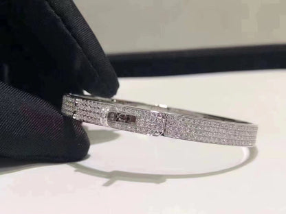 [Camiery]HM KELLY BRACELET IN SILVER AND FULL PAVE DIAMOND