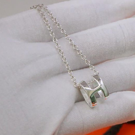[Camiery]HM NECKLACE H LETTER OVAL SERIES