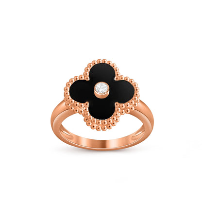 [Camiery]CLOVER DIAMOND RING ROSE GOLD COLLECTION