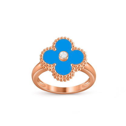 [Camiery]CLOVER DIAMOND RING ROSE GOLD COLLECTION