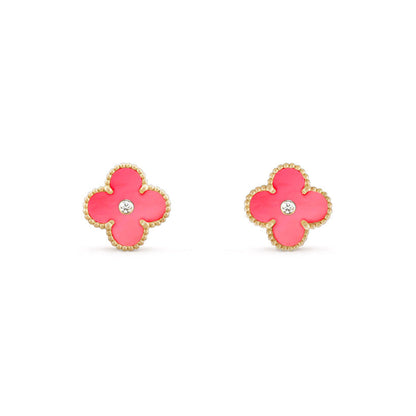 [Camiery]CLOVER  15MM DIAMOND EARRINGS COLLECTION