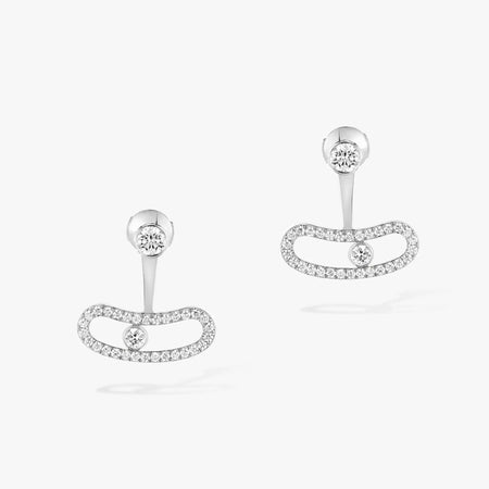 [Camiery]MOVE UNO SILVER DIAMOND EARRINGS