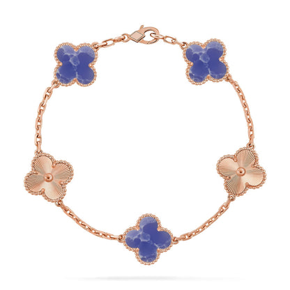 [Camiery]CLOVER 5 MOTIF BLUE VEINS BRACELET COLLECTION