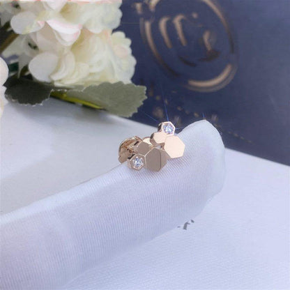 [Camiery]BEE LOVE PINK GOLD DIAMOND EARRINGS
