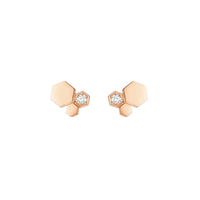[Camiery]BEE LOVE PINK GOLD DIAMOND EARRINGS