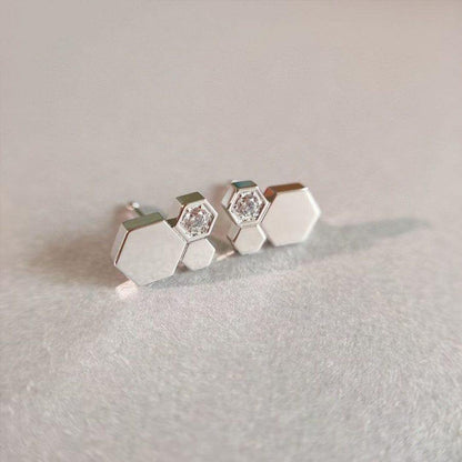 [Camiery]BEE LOVE SILVER DIAMOND EARRINGS