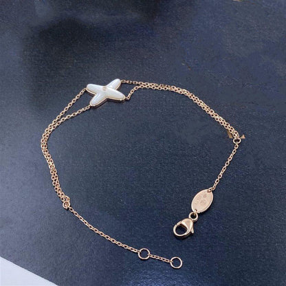 [Camiery]JEUX BRACELET WHITE MOP PINK GOLD 1 DIAMOND