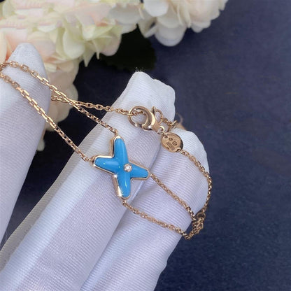 [Camiery]JEUX BRACELET TURQUOISE PINK GOLD 1 DIAMOND