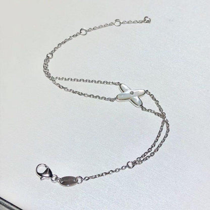 [Camiery]JEUX BRACELET WHITE MOP SILVER 1 DIAMOND