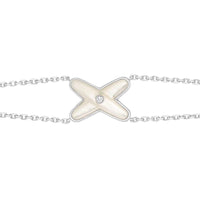 [Camiery]JEUX BRACELET WHITE MOP SILVER 1 DIAMOND