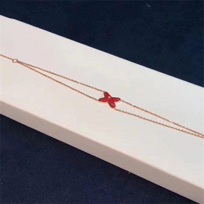 [Camiery]JEUX BRACELET CARNELIAN PINK GOLD 1 DIAMOND