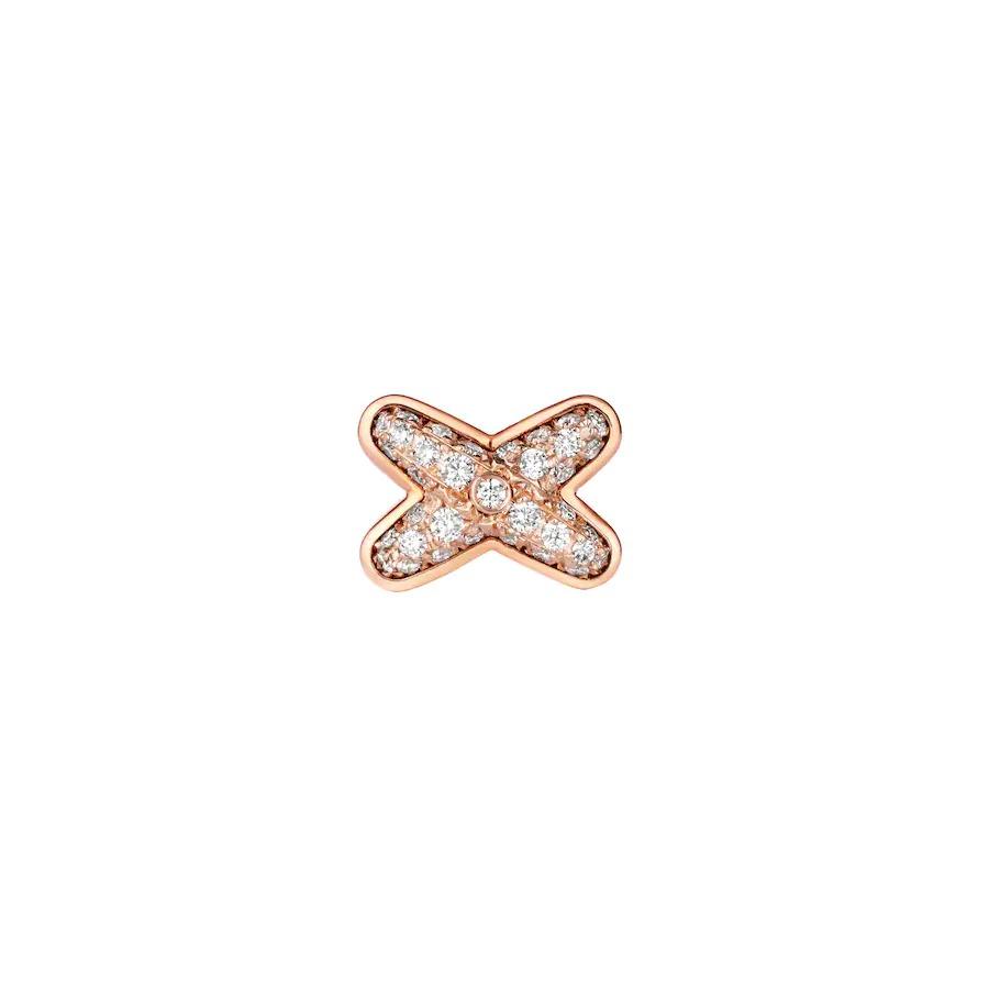 [Camiery]JEUX DE PINK GOLD DIAMOND EARRINGS