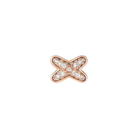 [Camiery]JEUX DE PINK GOLD DIAMOND EARRINGS