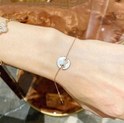 [Camiery]JEUX DE BRACELET MOP PINK GOLD DIAMONDS