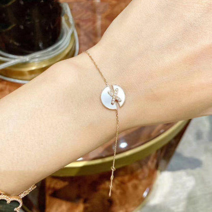 [Camiery]JEUX DE BRACELET MOP PINK GOLD DIAMONDS