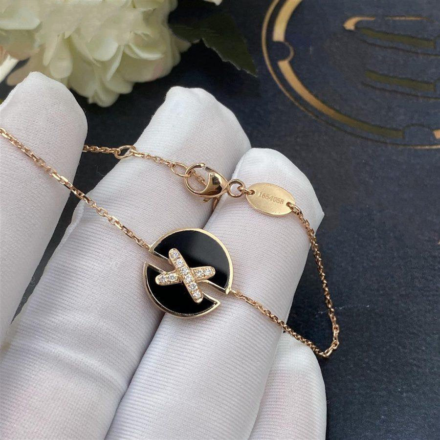 [Camiery]JEUX DE BRACELET ONYX PINK GOLD DIAMOND