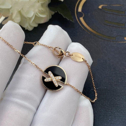 [Camiery]JEUX DE BRACELET ONYX PINK GOLD DIAMOND