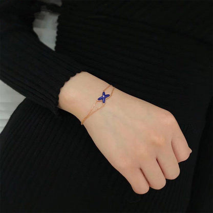 [Camiery]Hollow Design Four-Leaf Clover Flower Shape Ring