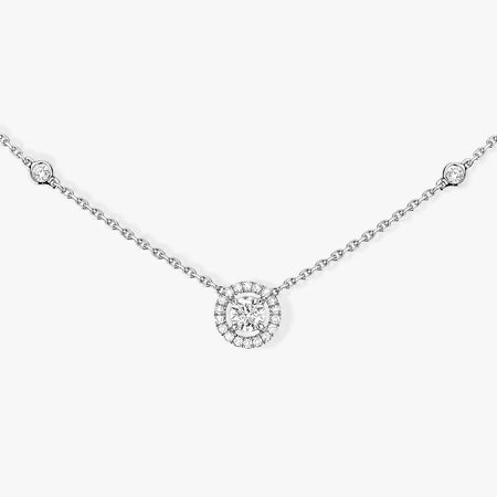 [Camiery]Diamond Necklace 0,20ct Brilliant Shape Joy