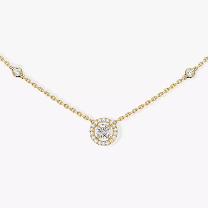 [Camiery]Diamond Necklace 0,20ct Brilliant Shape Joy