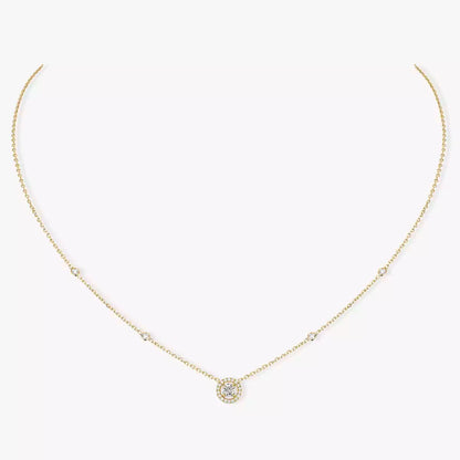 [Camiery]Diamond Necklace 0,20ct Brilliant Shape Joy