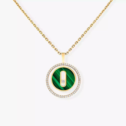 [Camiery]Lucky Move Diamond Necklace in Rose Gold and White Mother-of-Pearl