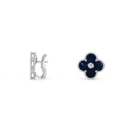 [Camiery]CLOVER SILVER 15MM MOP DIAMOND EARRINGS COLLECTION