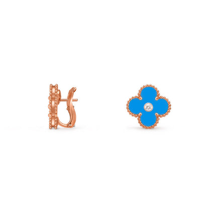 [Camiery]CLOVER 15MM MOP DIAMOND EARRINGS COLLECTION