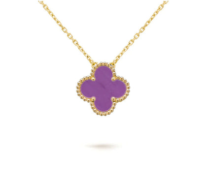 [Camiery]CLOVER 15MM SINGLE FLOWER NECKLACE COLLECTION