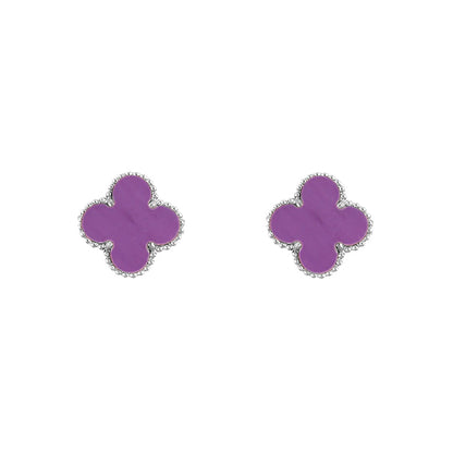 [Camiery]CLOVER SILVER 15MM EARRINGS COLLECTION