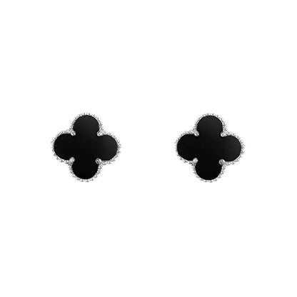 [Camiery]CLOVER SILVER 15MM EARRINGS COLLECTION