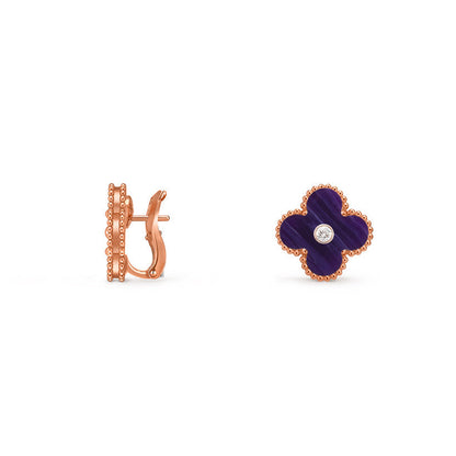 [Camiery]CLOVER 15MM MOP DIAMOND EARRINGS COLLECTION