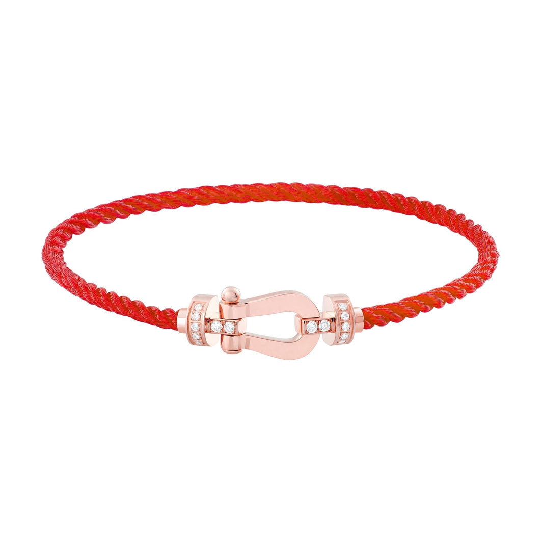 [Camiery]FORCE 10 HALF DIAMOND PINK GOLD RED CORDERI LARGE AND MEDIUM MODEL