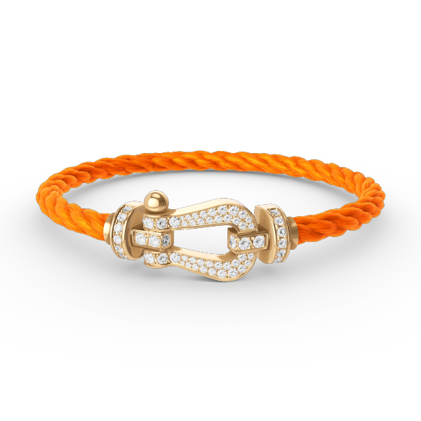 [Camiery]FORCE LARGE HORSESHOE FULL DIAMOND BRACELET GOLD