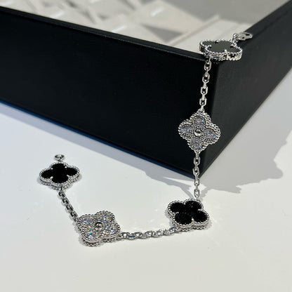 [Camiery] CLOVER 5 MOTIF ONYXS BRACELET COLLECTION