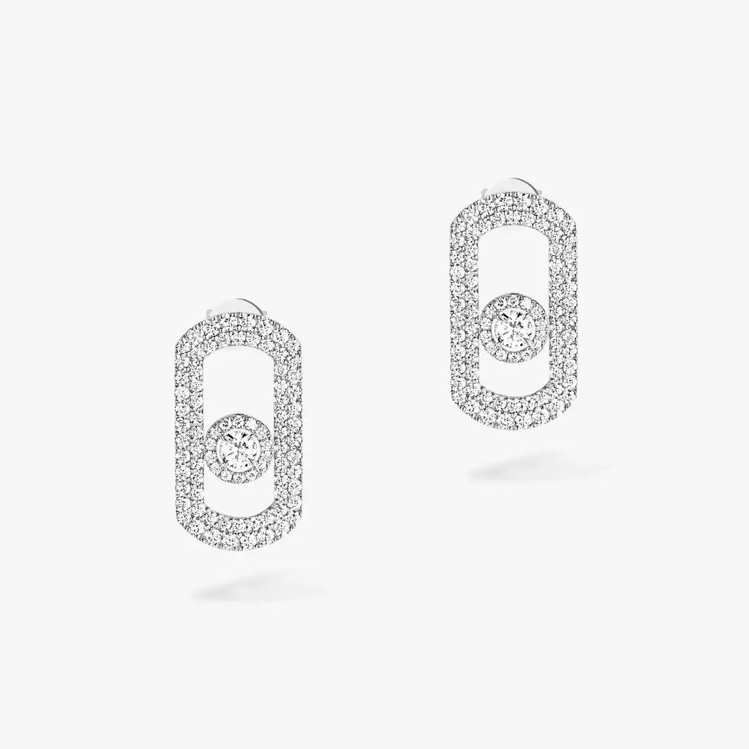 [Camiery]So Move Pave_-Set Diamond Earrings in Silver