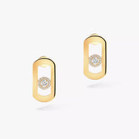 [Camiery]So Move Diamond Earrings in Yellow Gold