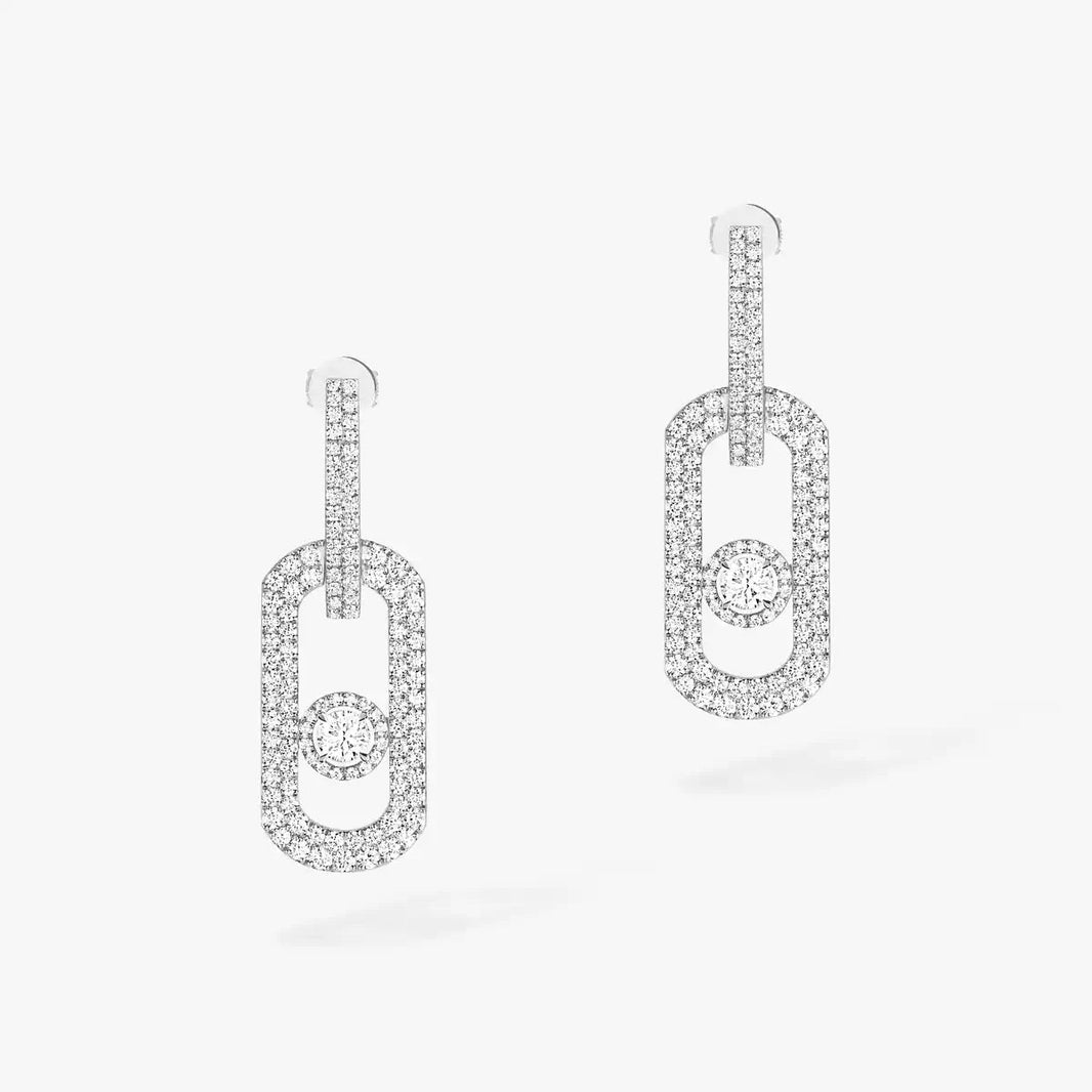 [Camiery]So Move XL Pave_-Set Diamond Pendant Earrings
