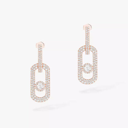 [Camiery]So Move XL Pave_-Set Diamond Pendant Earrings