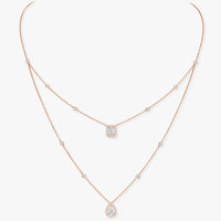 [Camiery]MY TWIN 2 ROW DIAMOND NECKLACE