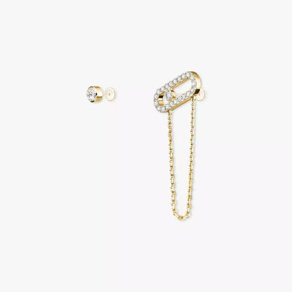 [Camiery]Move Uno Diamond Earrings