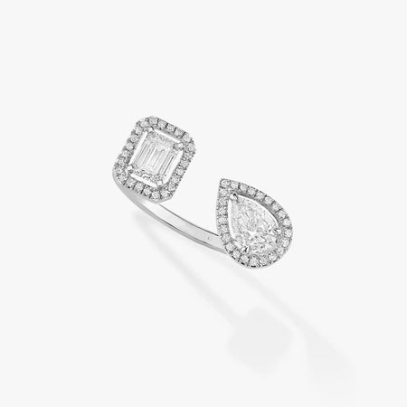 [Camiery]MY TWIN TOI & MOI SILVER DIAMOND RING