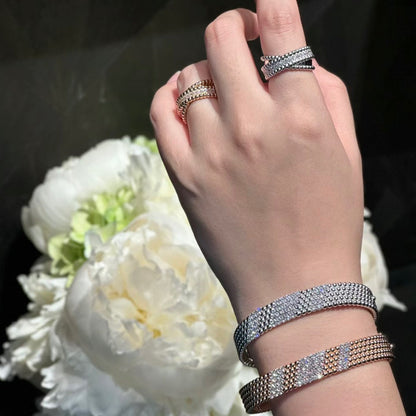 [Camiery]  FIVE-ROW DIAMOND BRACELET