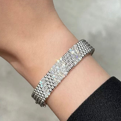 [Camiery]  FIVE-ROW DIAMOND BRACELET