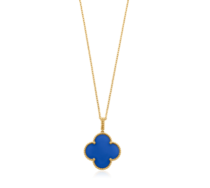 [Camiery]CLOVER 25MM NECKLACE TURQUOISE ROSE GOLD