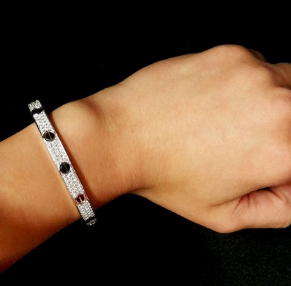 [Camiery] LOVE BRACELET 6.1MM DIAMOND-PAVED CERAMIC