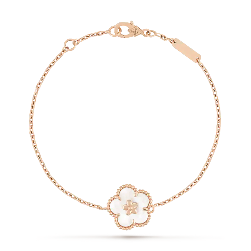 [Camiery]LUCKY WHITE MOP PLUM BLOSSOM  BRACELET