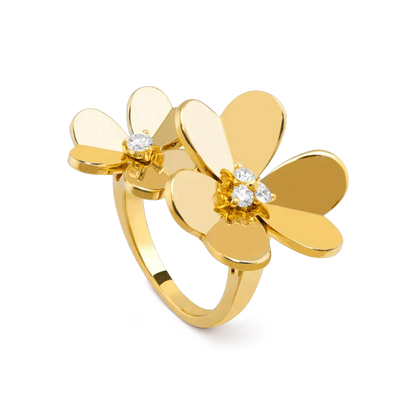 [Camiery]CLOVER COMOS GOLD DIAMOND RING
