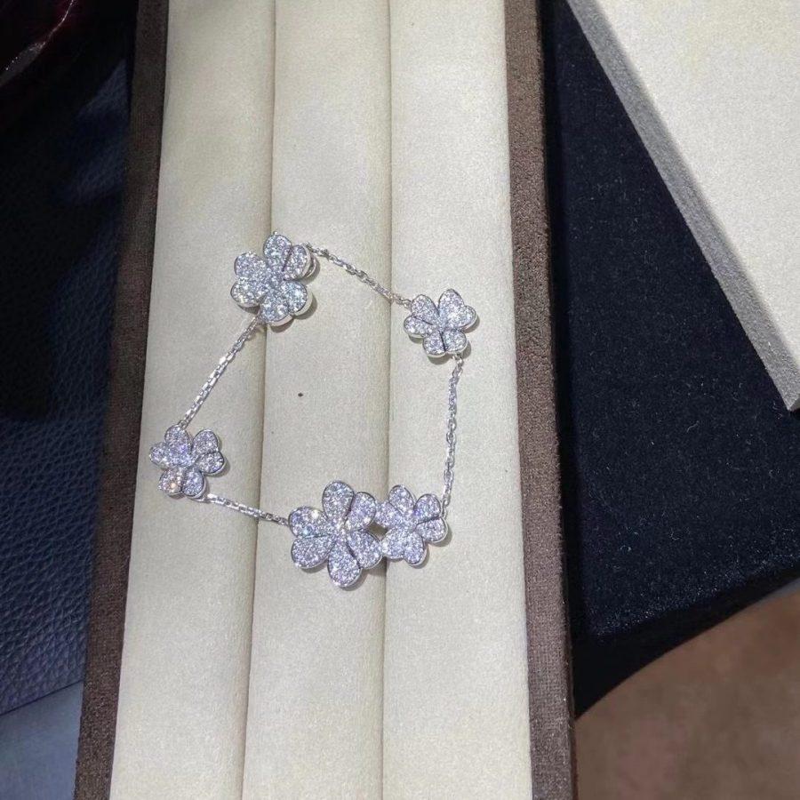 [Camiery]FRIVOLE SILVER 5 FLOWERS BRACELET